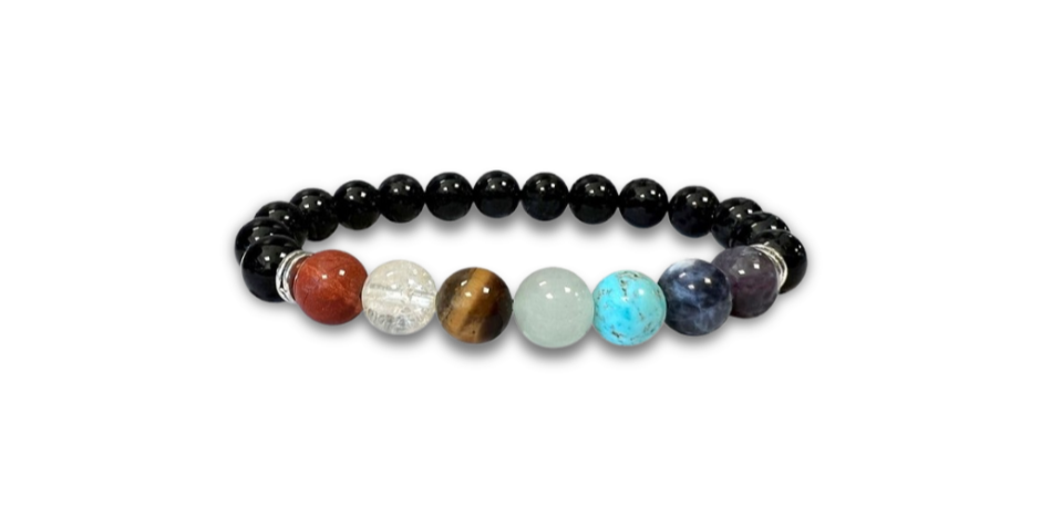 Onyx 7 Chakras perline